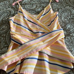 Light cotton, spaghetti strap top.